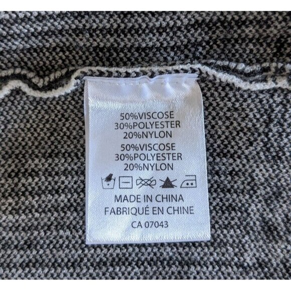 Belldini Women Houngstooth Cardigan Coat Open Front Above Knee Hooded Knit SizeL - Picture 12 of 14